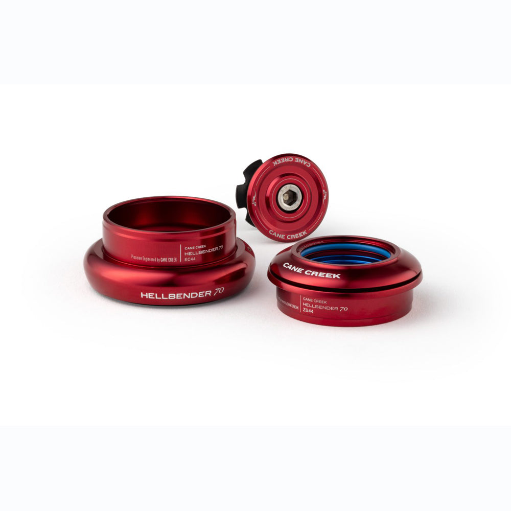 Cane Creek Hellbender 70 IS42/IS52/40 Headset Complete Red
