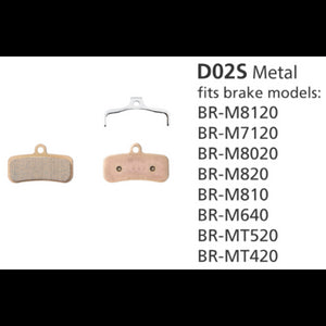 Shimano D02S Metal Brake Pads