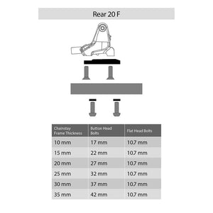 Flat Mount Rear 20F